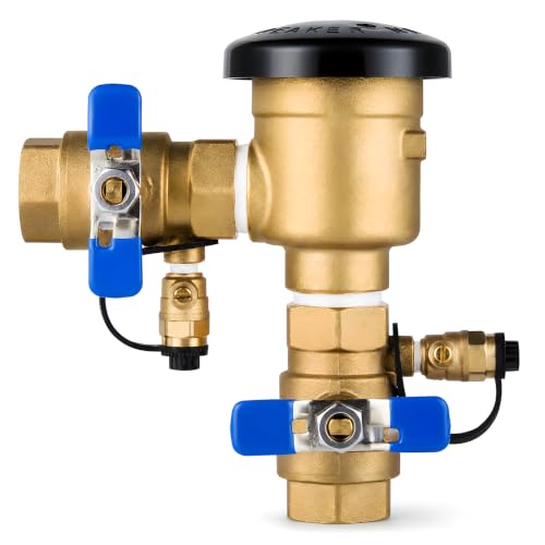 3/4 Inch Backflow Preventer, Brass Pressure Vacuum Breaker Assembly, 400 PSI Sprinkler Backflow Valve for Lawn Irrigation, Garden Water Lines and Outdoor Anti-Siphon Protection - size: 3/4 Inch