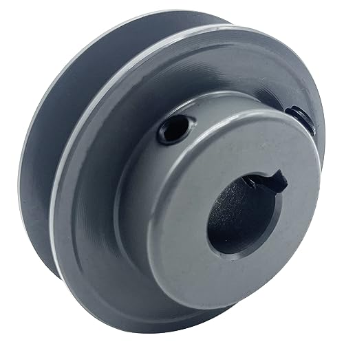 AK25-5/8 v Belt Pulley 5/8 inch Bore 2.5" OD,Cast Iron Material, AK Mechanical v-Belt Pulleys Single Groove Pulley for"4L" or"A" or "3L" Belt - size: 2.5 inch OD, 5/8 inch Bore, style: 1 Groove