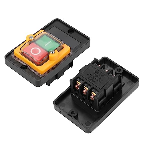 2pcs AC220V/380V Pushbutton Switch, KAO-5 ON/Off Industrial Control Button
