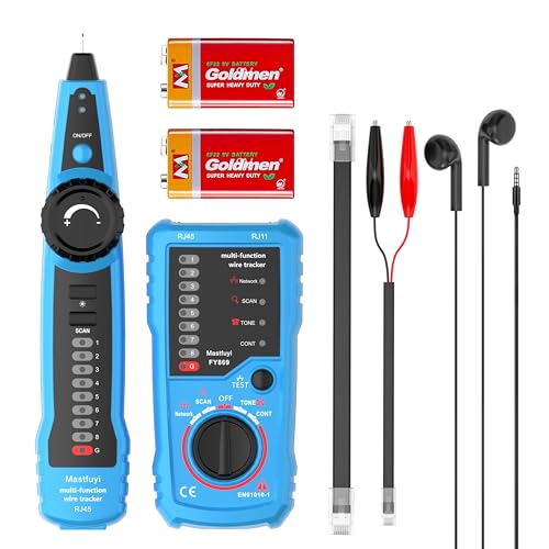 Network Cable Tester, Wire Tracer Tone Generator and Probe Kit - color: Bule-Red