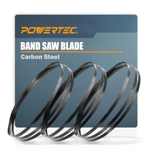 POWERTEC 80 Inch Bandsaw Blades, 1/4" x 6 TPI Band Saw Blades for Sears Craftsman 12" Band Saw for Woodworking, 3 Pack (13191-P3V) - style: 80 inch x 1/4" x 6 TPI (3PCs)
