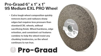 EXL PRO Deburring Wheel 6" x 1" x 1", 9S Medium, 50721 - style: 6" x 1" x 1" 9S Medium