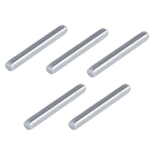 M8 x 60mm Threaded Rod, 5Pcs 304 Steel