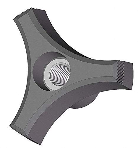 Three Prong Knob, Thru, 1/4-20, 2 in