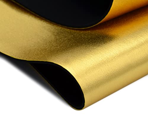 2mm Gold Metallic Neoprene Fabric, Scuba Wetsuit Material, Fabric for Sewing, Thin Foam Rubber Sheets (Gold, 2' x 4') - color: Gold, size: 2 feet x 4 feet