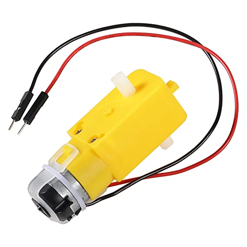 DIANN 4 Sets DC Gearbox Motor TT Motor 200RPM Tire Wheel DC 3-6V 1:48 Male Connector with 2pcs L298N Motor Drive Controller Board and Cables M/F M/M F/F - style: 4 Sets Motor with L298N