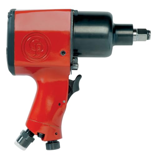 Chicago Pneumatic CP9541 Air Impact Wrench (1/2 Inch), Air Impact Gun Industrial Repair & Assembly Tool, Pistol Handle, Pin Clutch, Max Torque Output 450 ft. lbf/610 Nm, 8900 RPM - style: Ring Socket Retainer