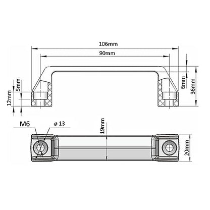 4 Sets 2020 Aluminum Extrusion Accessories Hardware Hinge Connector - style: HYLS