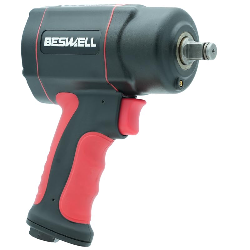 BESWELL BW-112F2N 1/2“ Twin Hammer Air Impact Wrench, 1033 Ft-Lbs Torque