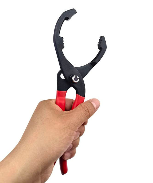 Oil Filter Wrench, 10" Small Adjustable Oil Filter Pliers, Multifunction Oil Filter Removal Tool, Ideal for Engine Filters, Conduit & Fittings - size: 10" Straight