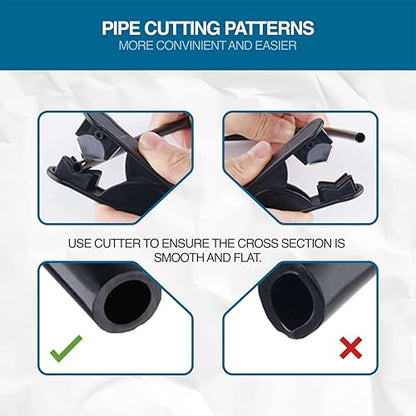 Utah Pneumatic 1/4" DOT Air Line SAE J844 PA12 Nylon Tubing, 50ft (Black) - color: Black, size: 1/4" x 50 Feet