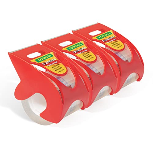 Packing Tape with Dispenser, Noiseless Packaging Tape for Shipping Moving