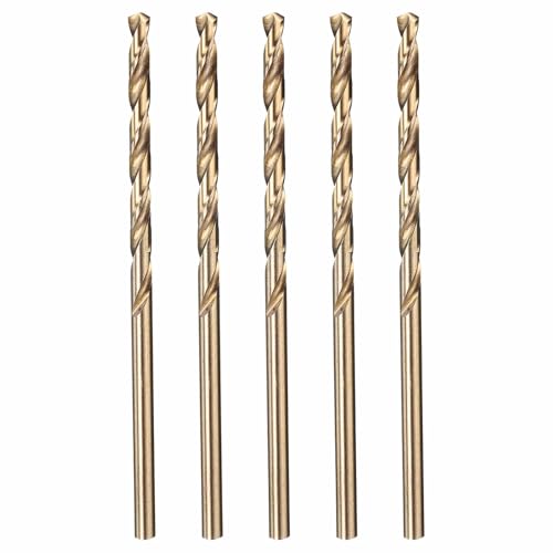 5pcs Drill Bit 3/32" Diameter 2.381mm M35 5% Cobalt HSS for Metal - size: 3/32" (2.381mm)