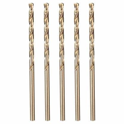 5pcs Drill Bit 3/32" Diameter 2.381mm M35 5% Cobalt HSS for Metal - size: 3/32" (2.381mm)