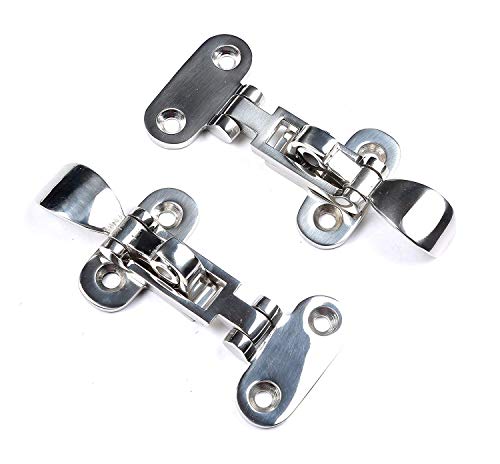 Marine 316 Stainless Steel Anti-Rattle Lockable Hatch,Hold Down Clamp Latch,Marine Hatch Locker (2 PCS)