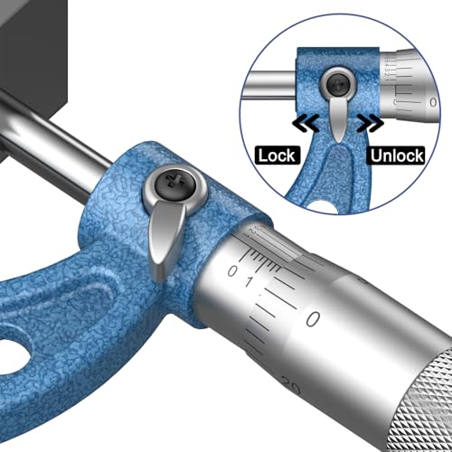 HDLNKAK Outside Micrometer 4-5", 0.0001" Graduation Micrometer Set - color: 1 piece set 4-5“