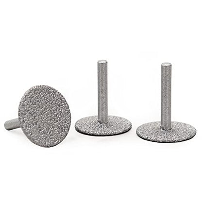 SHDIATOOL 1-3/8 inch Diamond Saw Blade Wheel for Cutting Shaping Tiles Marble Brick Granite Concrete with 6mm(1/4") Shank 46 Grit 3-Piece 35mm - size: 35mm