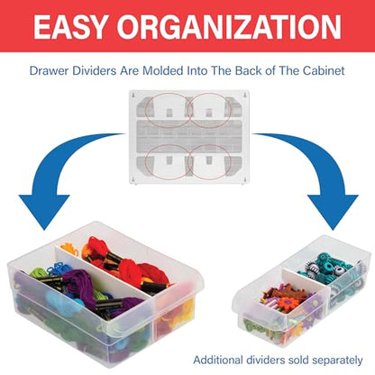 Akro-Mils 64-Drawer Plastic Storage Cabinet, 20" W x 6" D x 16" H, Black - color: Black, size: 64 Drawer, style: 1 Pack