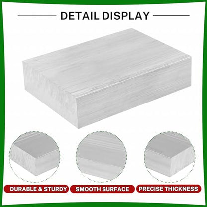 6061 Aluminum Flat Bar, 1" Thickness X 3" Width X 4" Length Aluminum Flat Plate, Solid Aluminum Bar for Crafting, Industrial Building - size: 1" X 3" X 4"
