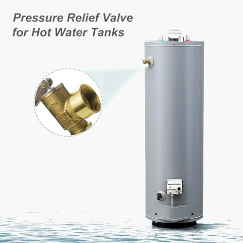 Water Heater Pressure Relief Valve, 150 PSI - size: 150 PSI, 3/4" NPT