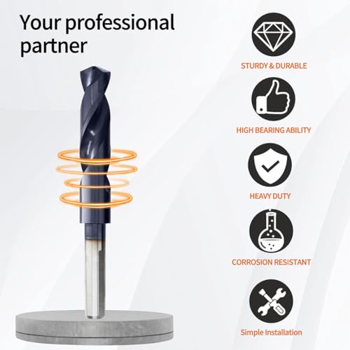 Meccion M35 Cobalt Drill Bits 13/16 Inch TiAIN HSS Drill Bit for Metal - size: 13/16 in.