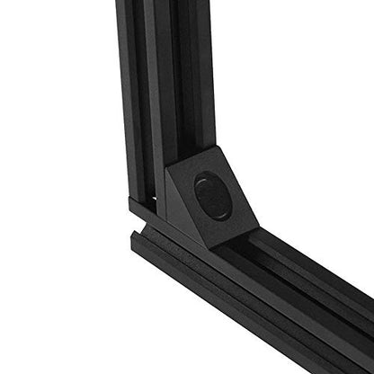 8PCS Black Angle Sharp Corner Bracket Connector for 6mm Slot Aluminum Extrusion Profile 2020 Series (Angle Corner-8PCS) - style: Angle corner 8 pieces