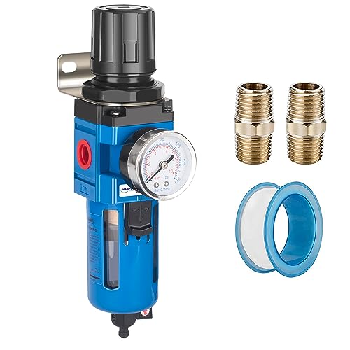NANPU 3/4" NPT Compressed Air Filter Regulator Combo Piggyback - size: 3/4" NPT