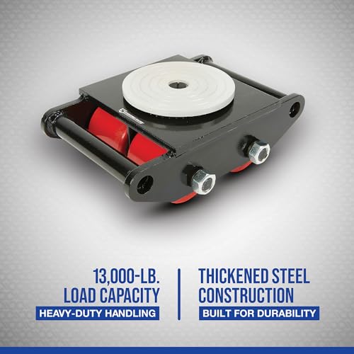 Strongway Machinery Mover with 360° Rotation, 13,000-Lb. Capacity - size: 13000 LB