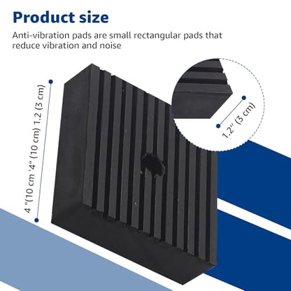 4pcs Solid Shock Pad Solid Rubber Anti-Vibration Isolation Pads