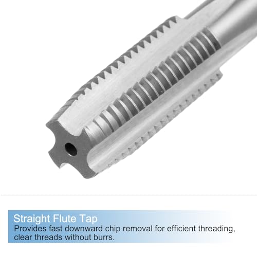 uxcell 3pcs Metric Hand Tap and Die Set, M12 x 1.5 Taper/Plug Thread Taps & Round Die, Hand Threading Tapping Tool Kit for Thread Repair - size: M12 x 1.5