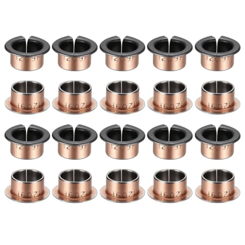 uxcell 40Pcs Flanged Sleeve Bearing, 12mm Bore x 14mm OD x 9mm Length - size: 12×14×9mm