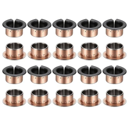 uxcell 40Pcs Flanged Sleeve Bearing, 12mm Bore x 14mm OD x 9mm Length - size: 12×14×9mm
