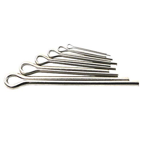 T.K.Excellent Hardware Pins 304 Stainless Steel Cotter Pins Fastener Assortment Kit Hitch Keeper Pin Clips Retaining Pins Straight Hairpins 230 Pcs