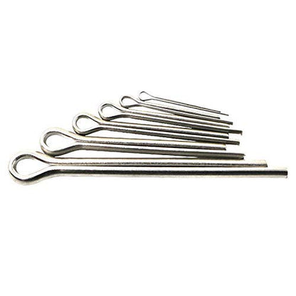 T.K.Excellent Hardware Pins 304 Stainless Steel Cotter Pins Fastener Assortment Kit Hitch Keeper Pin Clips Retaining Pins Straight Hairpins 230 Pcs