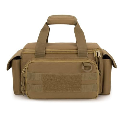 Rexmica Small Tool Bag Tool Storage Organizer Tactical Range Bag, Khaki - color: Khaki