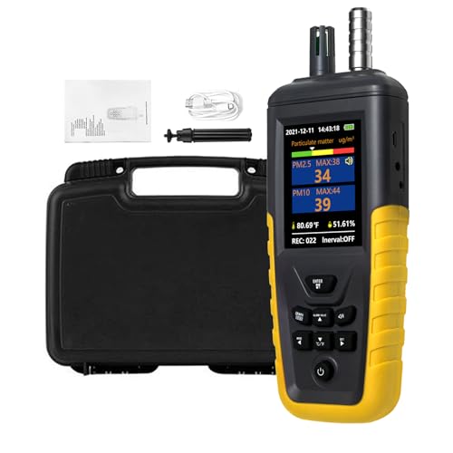 Dust Particle Counter, High Sensitivity PM0.3/2.5/10 Air Quality Monitor