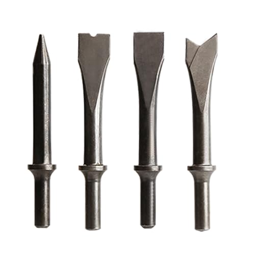 LE LEMATEC Air Chisel Bits Set, 4 Pneumatic Hammer Chisel Attachments