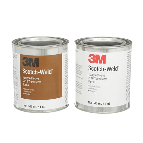 3M Scotch-Weld Epoxy Adhesive 2216, Translucent, Part B/A, 2 Quart Kit