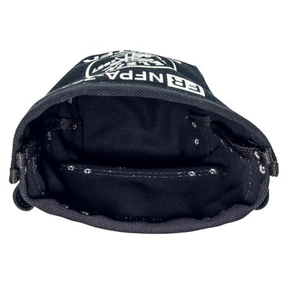 Klein Tools 5416TFR Flame Resistant Canvas Tool Bag, 3 Pocket, 9x5x10-Inch