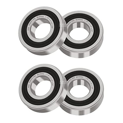 XIKE 4 Pcs 1652-2RS Bearings 1-1/8"x2-1/2 x5/8",Double Rubber Seals. - size: 1652-2RS Size 1-1/8"x2-1/2"x5/8"