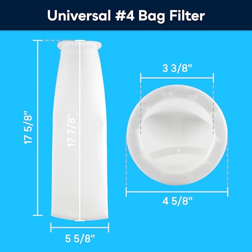 SpiroPure 100 Micron #4 (20") Bag Filter BP-420-100 155394-03 (40 Pack) - size: #4, style: 100 micron