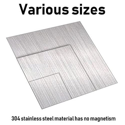304 Stainless Steel Sheet, 22 Gauge 0.03" Thickness x 12" Width x 12" Length, 304 Stainless Steel Metal Strip Plate (Brushed Finish) for Industry, Machinery, DIY Engineer, Decoration, 2 Pcs - size: 12"W × 12"L, style: 22Ga Thickness