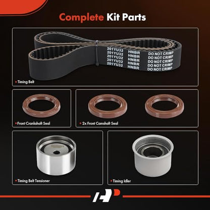 A-Premium Engine Timing Belt Kit Compatible with Mitsubishi 2001-2006