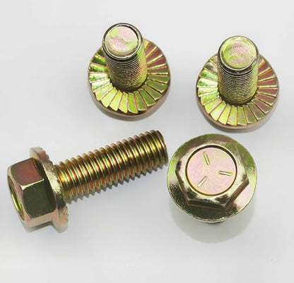 1/2" x 1-1/2" Flange Serrated Hex Bolt by Color Zinc Plated, Alloy Steel,Grade 5.(10pcs Pack) by Metalsuberg - size: 1/2" x 1-1/2" 10pcs