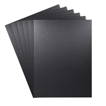 Zuvas Black ABS Plastic Sheet 12" x 16" x 2mm 6 Pack, DIY Materials - color: black, size: 12" * 16" * 2mm