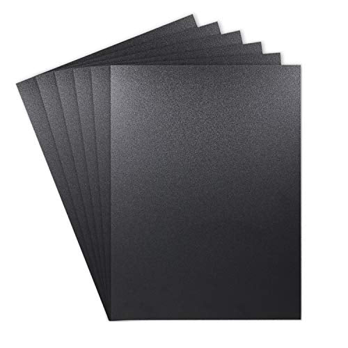 Zuvas Black ABS Plastic Sheet 12" x 16" x 2mm 6 Pack, DIY Materials - color: black, size: 12" * 16" * 2mm