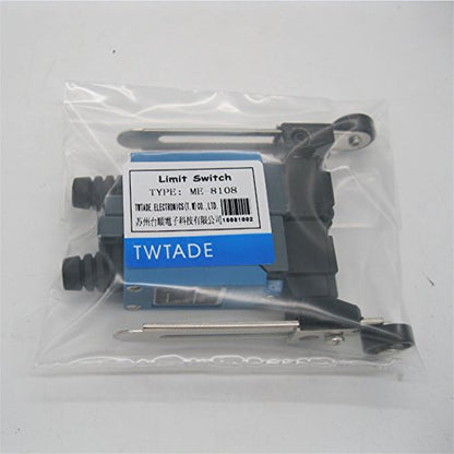 TWTADE 2Pcs ME-8108 Adjustable Roller Lever Arm Limit Switch NC-NO CNC Mill Router - size: 2PCS