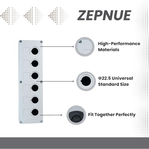 6 Button Mounting Hole Push Button Switch Control Station