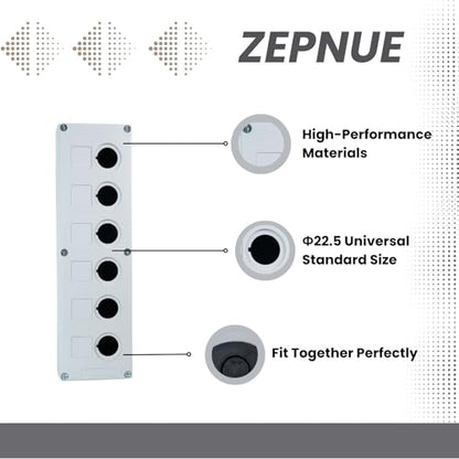 6 Button Mounting Hole Push Button Switch Control Station
