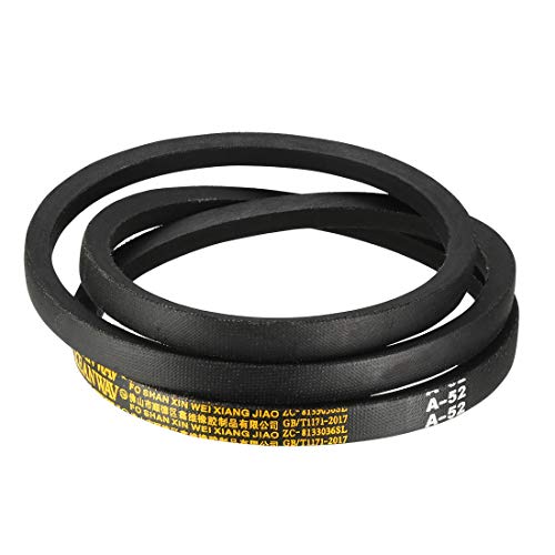 uxcell A52 Drive V-Belts 52" Inner Length 13mm Width 8mm Thick JIS Standard A-Section Rubber Drive Transmission Belt - size: 52"